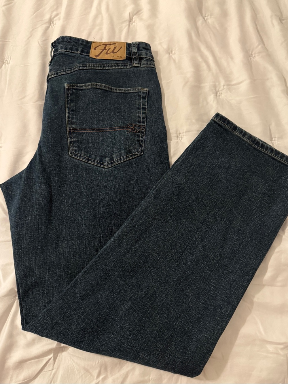 Dark Blue Denim Jeans